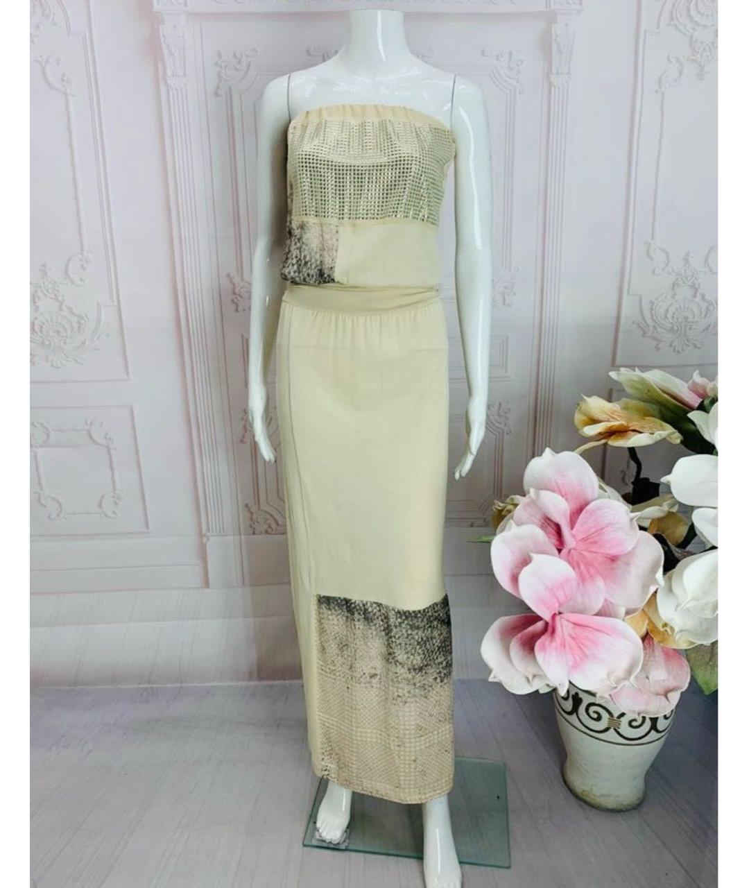 NUDE Бежевое хлопковое платье, фото 5