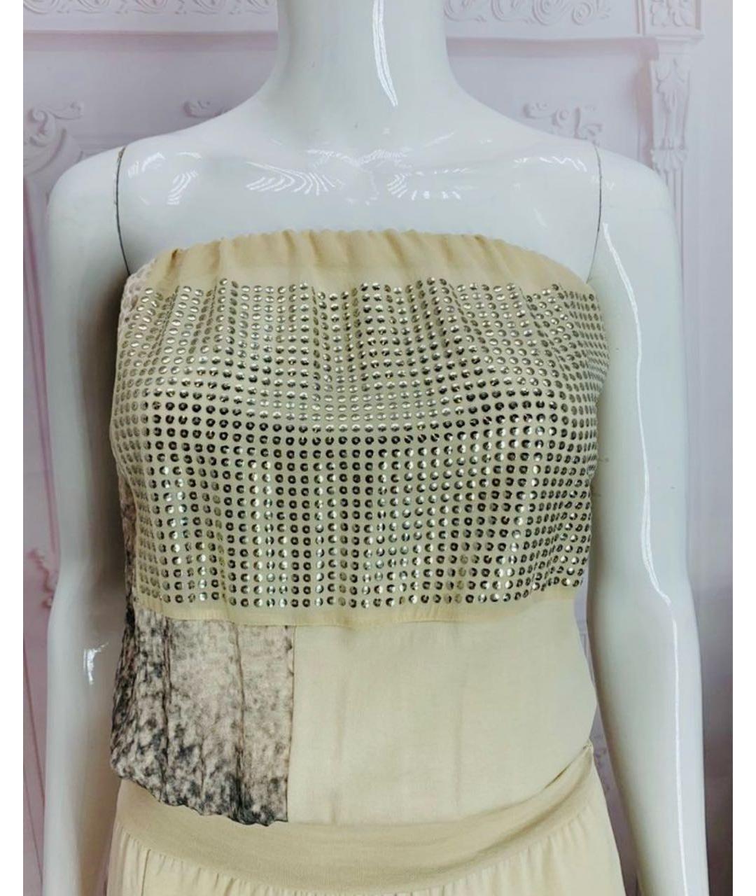 NUDE Бежевое хлопковое платье, фото 6