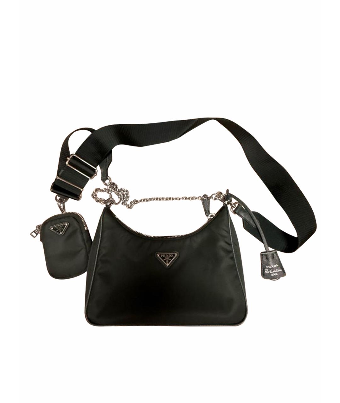 PRADA Зеленая тканевая сумка через плечо, фото 1