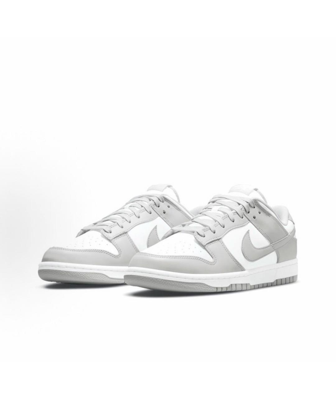 NIKE Серые кожаные кроссовки, фото 2