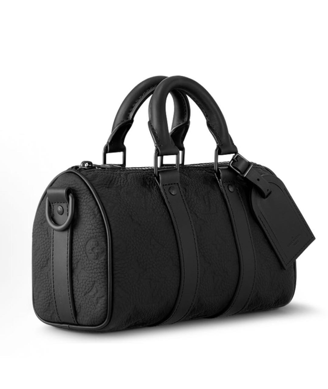 LOUIS VUITTON Черная кожаная сумка на плечо, фото 2