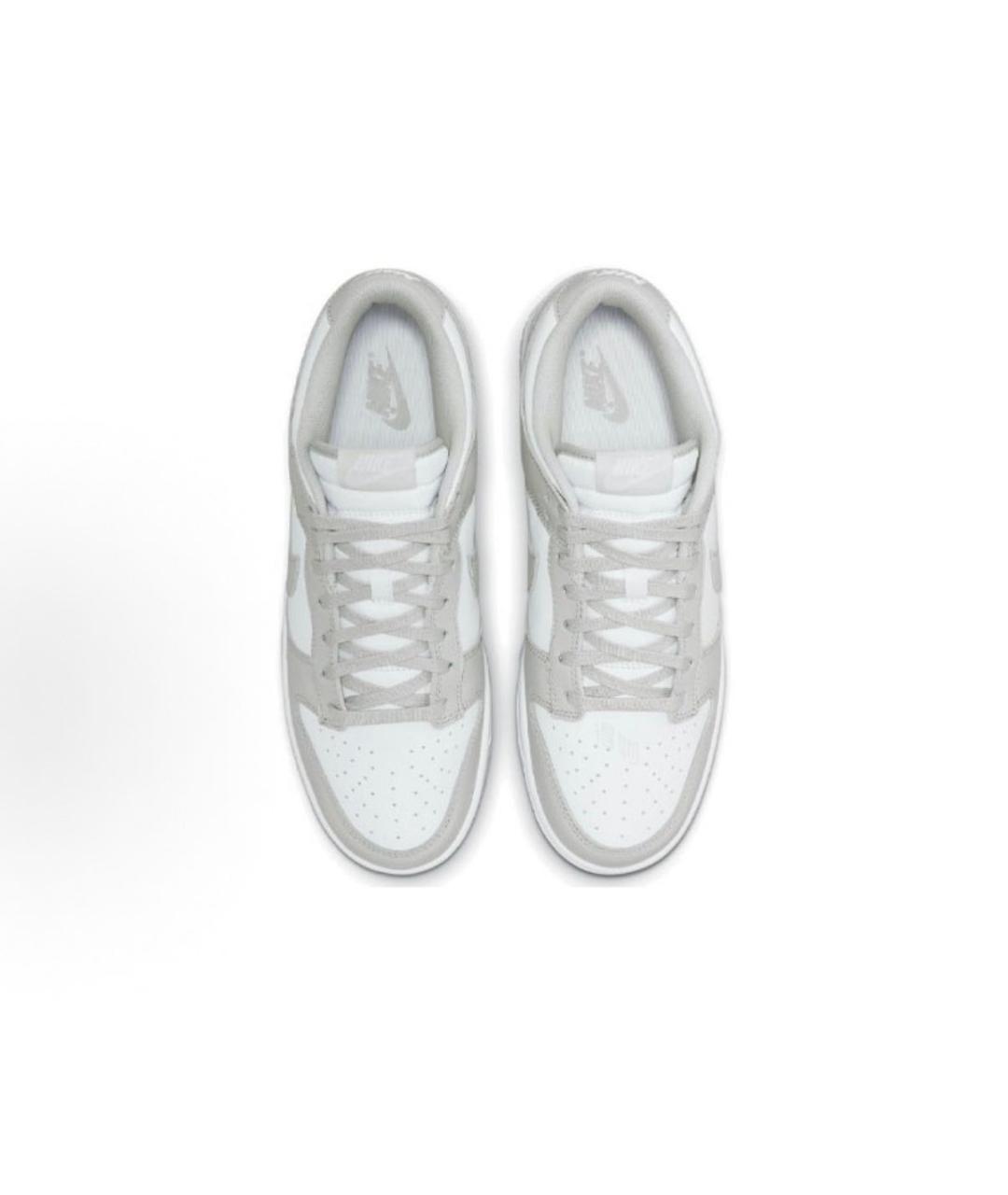 NIKE Серые кожаные низкие кроссовки / кеды, фото 3