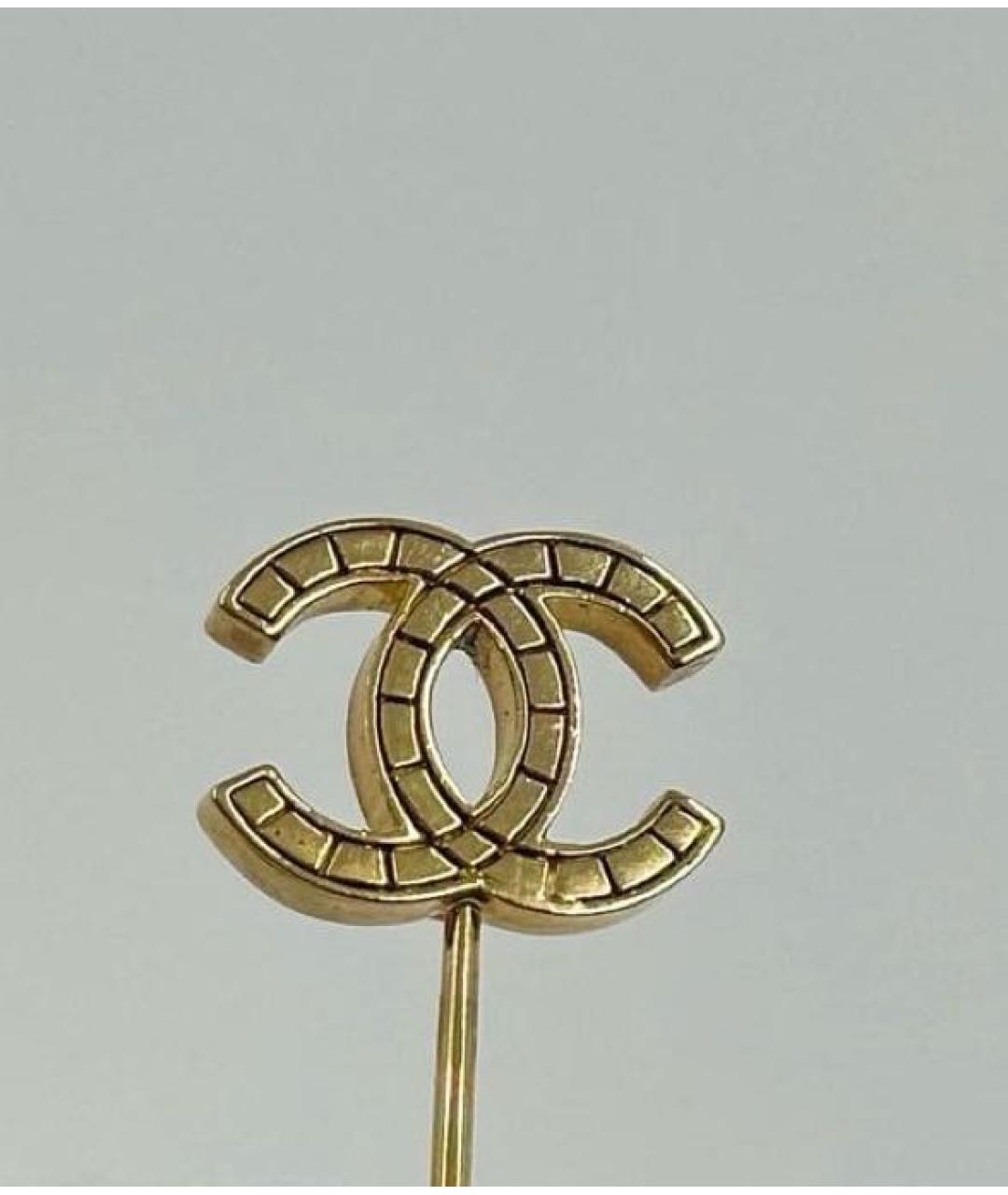 CHANEL Золотая булавка / брошь, фото 4