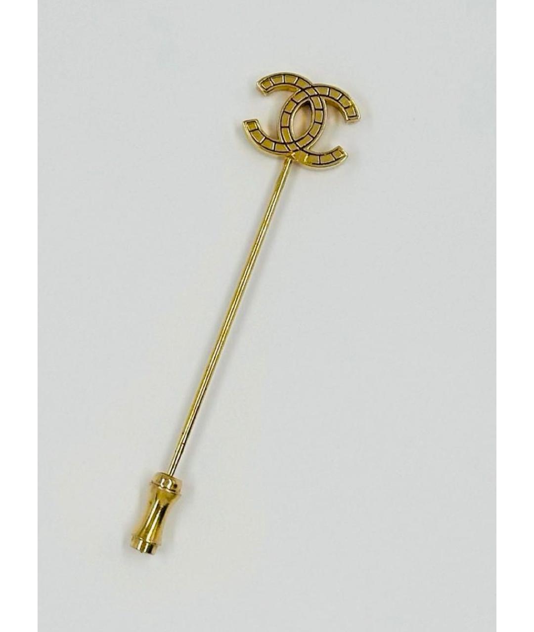 CHANEL Золотая булавка / брошь, фото 6