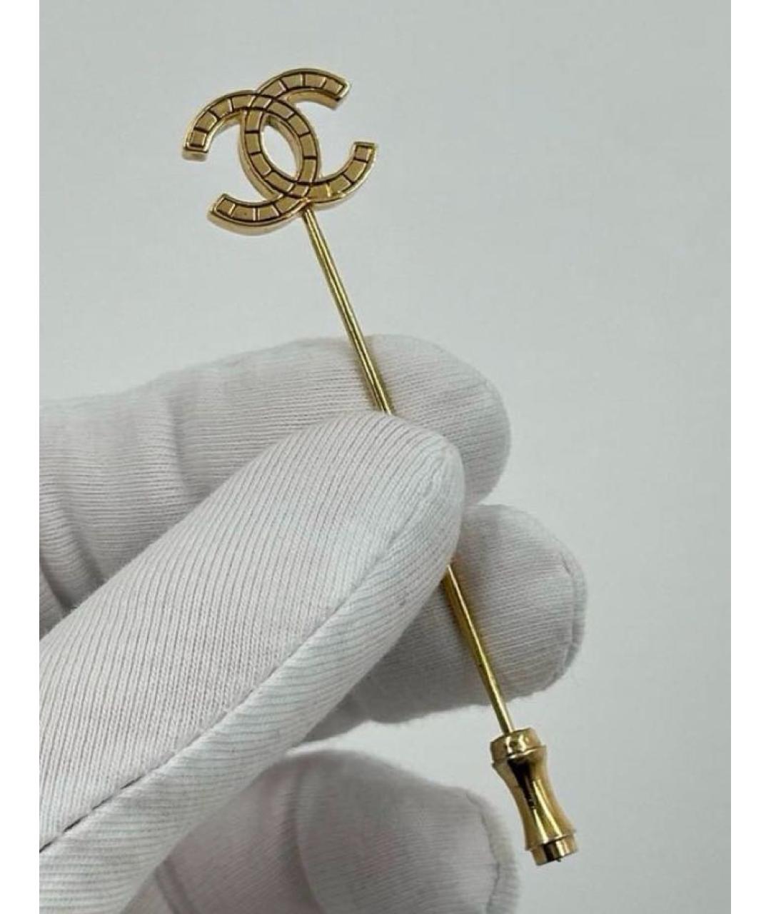CHANEL Золотая булавка / брошь, фото 5