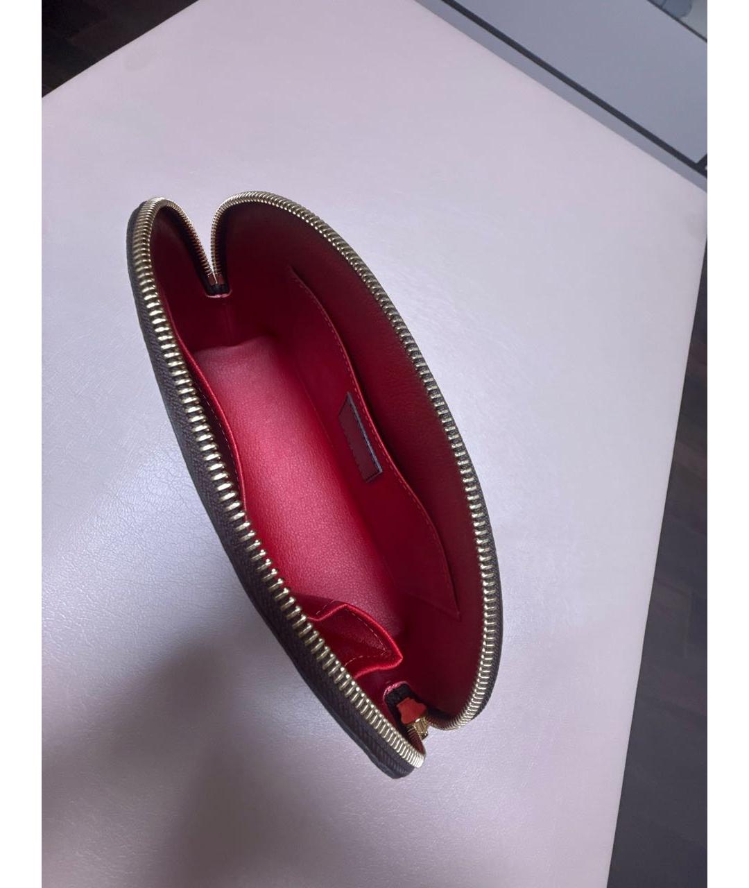 LOUIS VUITTON Коричневая косметичка, фото 4