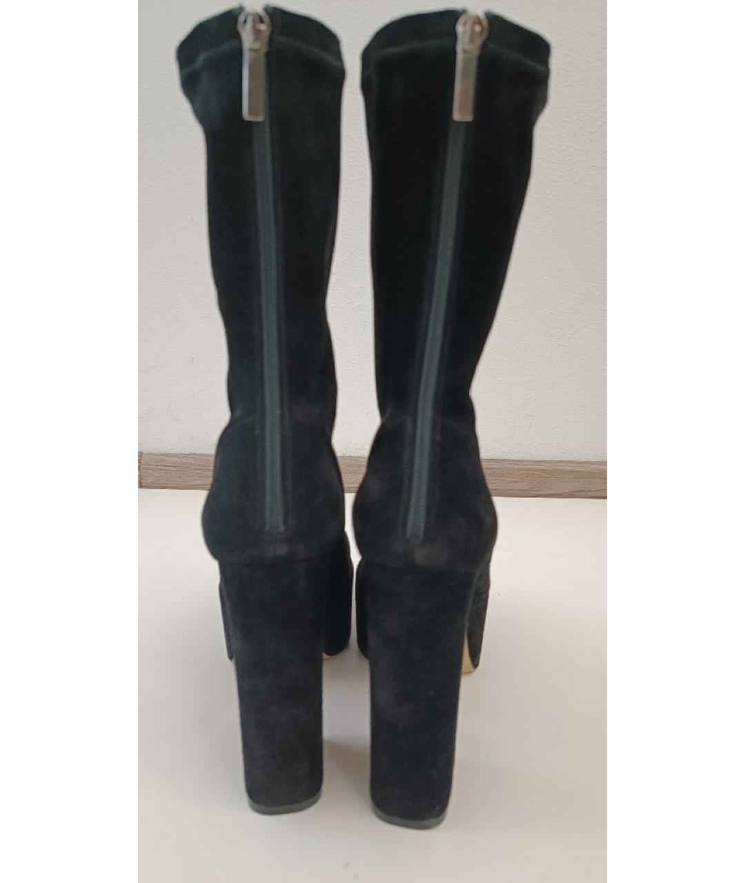 PARIS TEXAS Черные замшевые ботильоны, фото 4