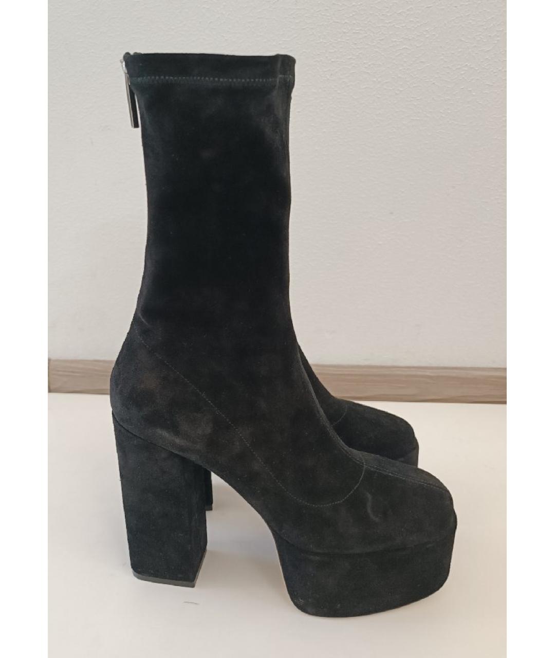 PARIS TEXAS Черные замшевые ботильоны, фото 5