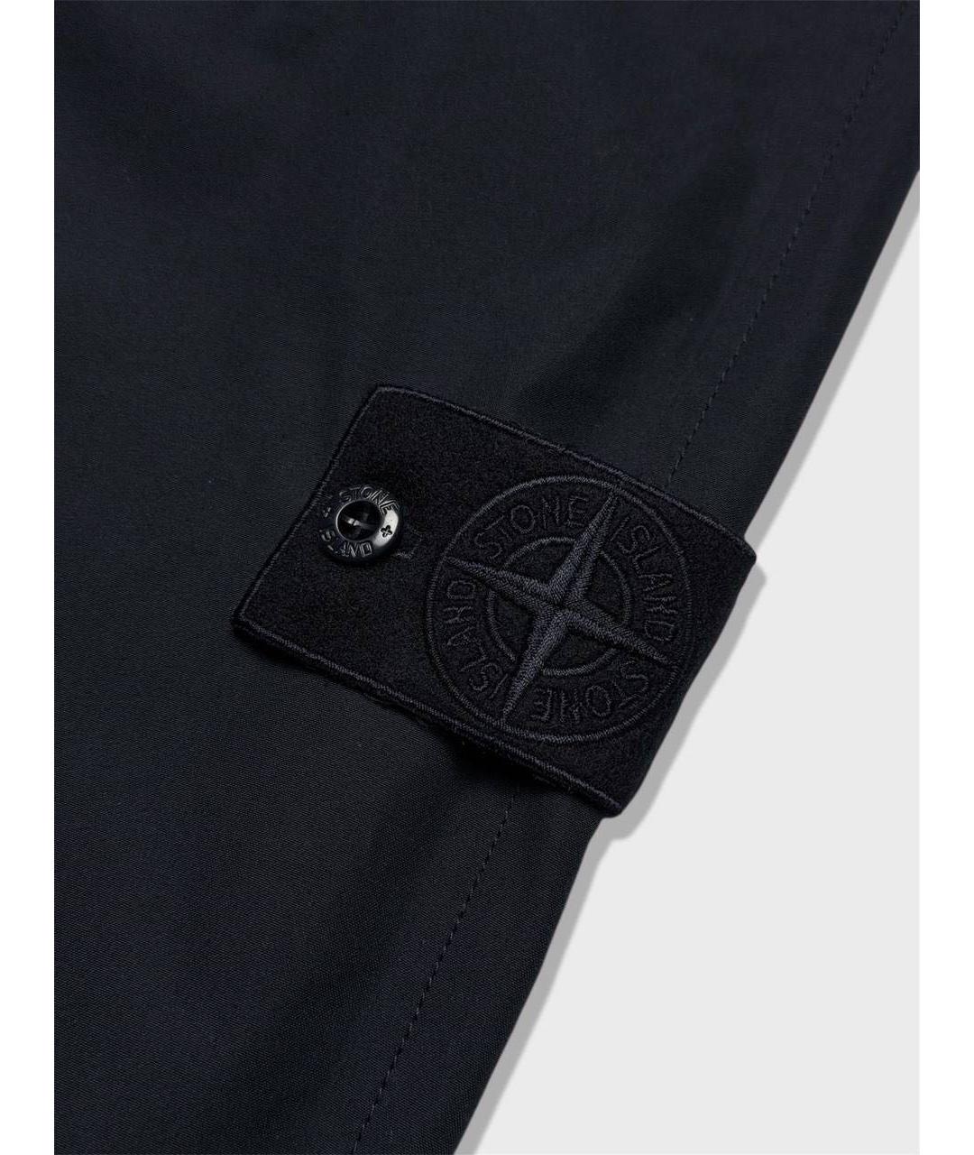 STONE ISLAND Темно-синие повседневные брюки, фото 4