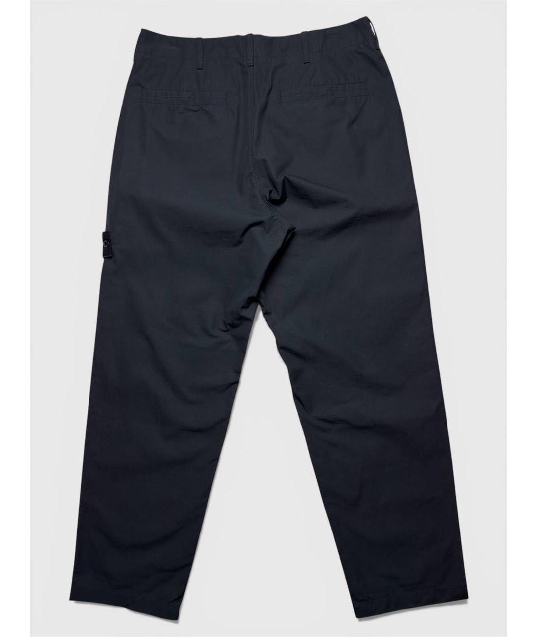 STONE ISLAND Темно-синие повседневные брюки, фото 2