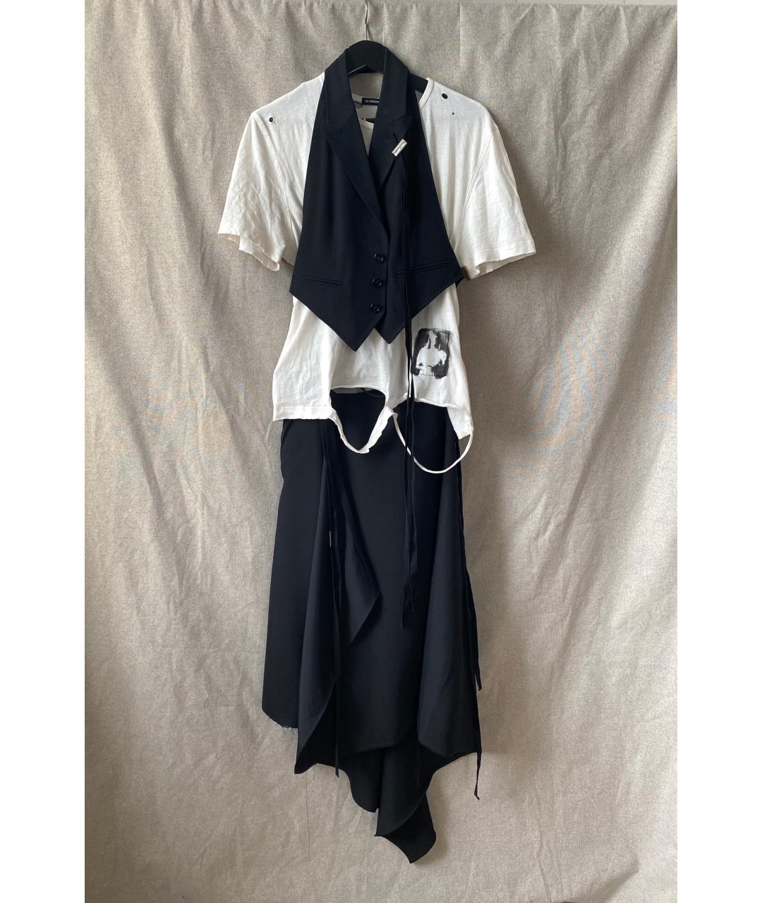 ANN DEMEULEMEESTER Белая хлопковая футболка, фото 9