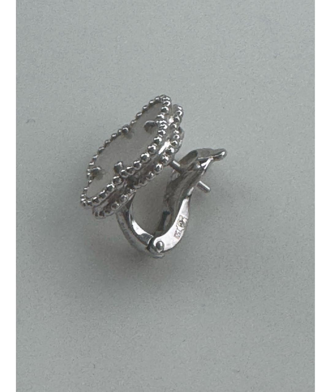 VAN CLEEF & ARPELS Белые серьги из белого золота, фото 3