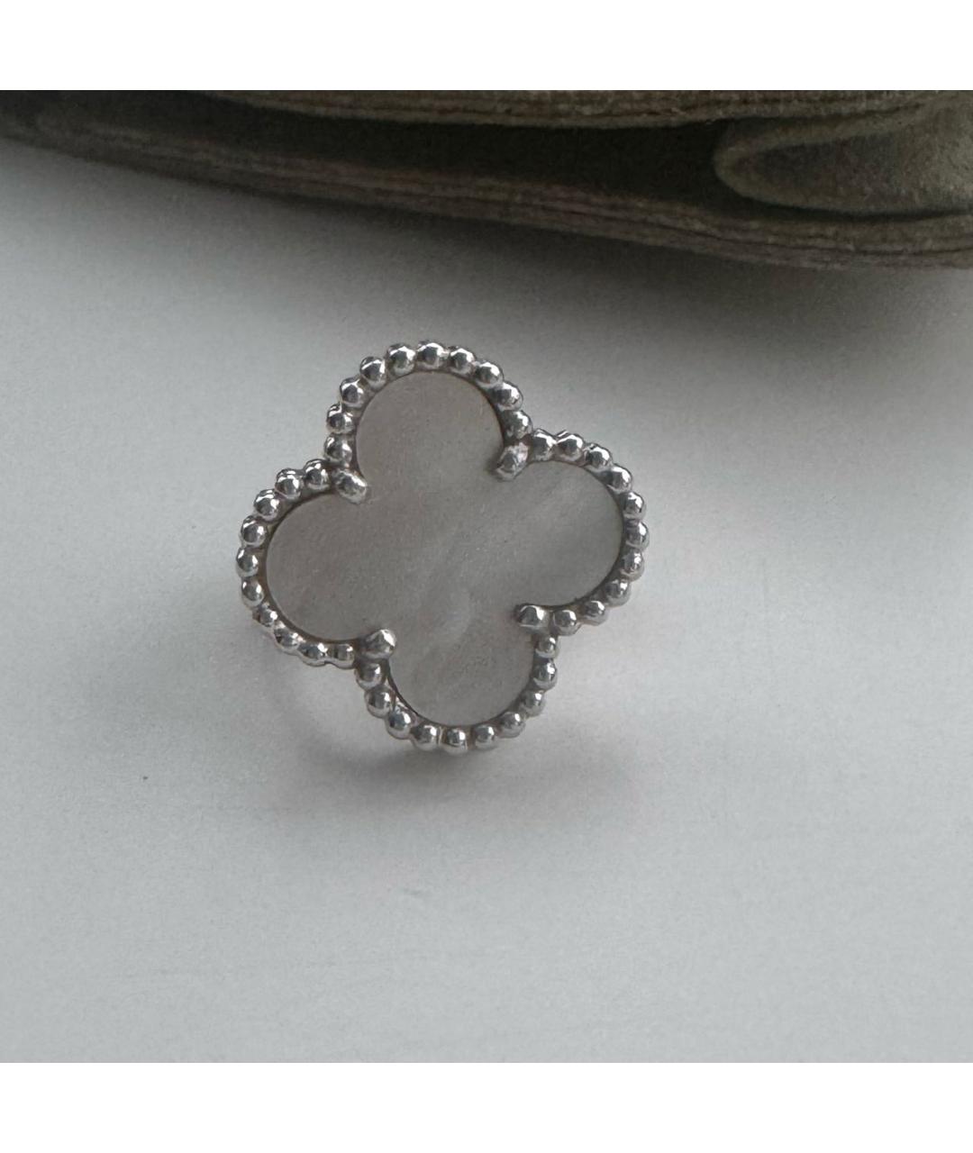 VAN CLEEF & ARPELS Белые серьги из белого золота, фото 5