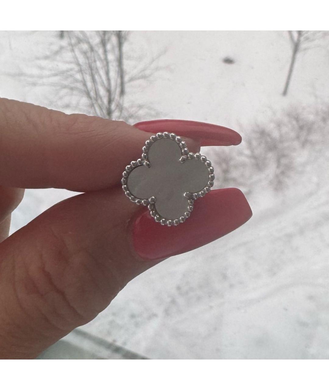 VAN CLEEF & ARPELS Белые серьги из белого золота, фото 4