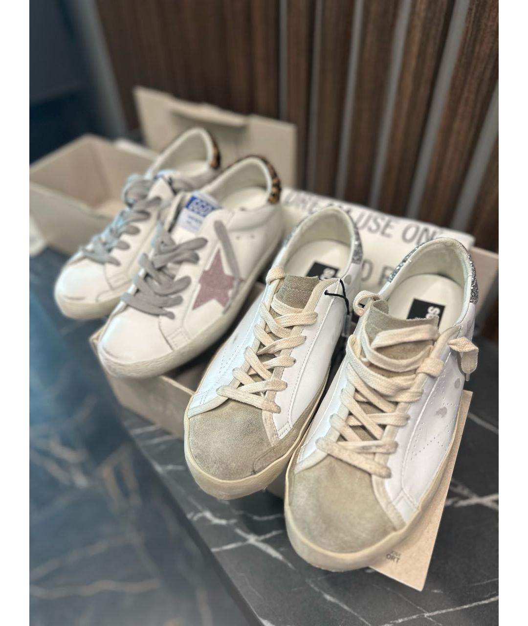 GOLDEN GOOSE DELUXE BRAND Белые кожаные кеды, фото 6