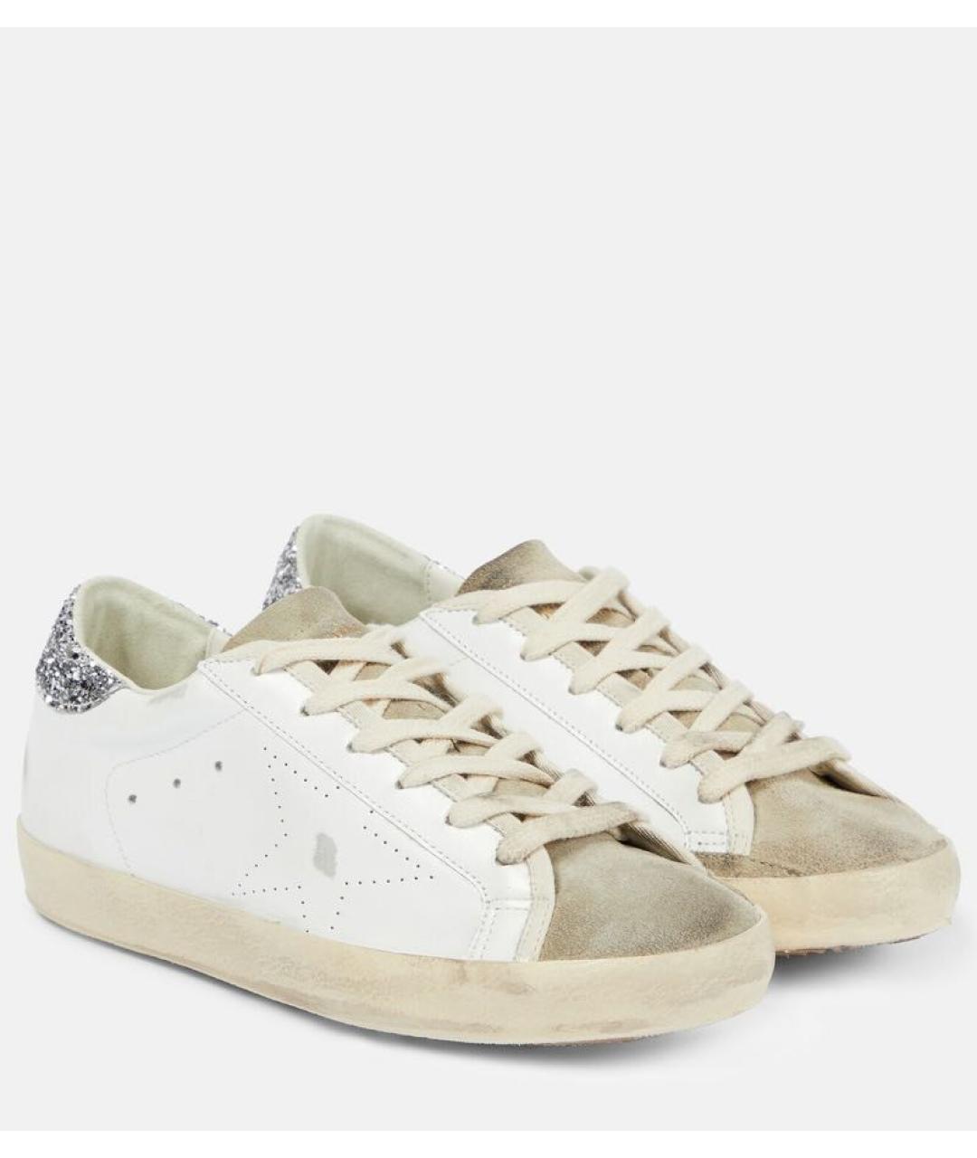 GOLDEN GOOSE DELUXE BRAND Белые кожаные кеды, фото 7