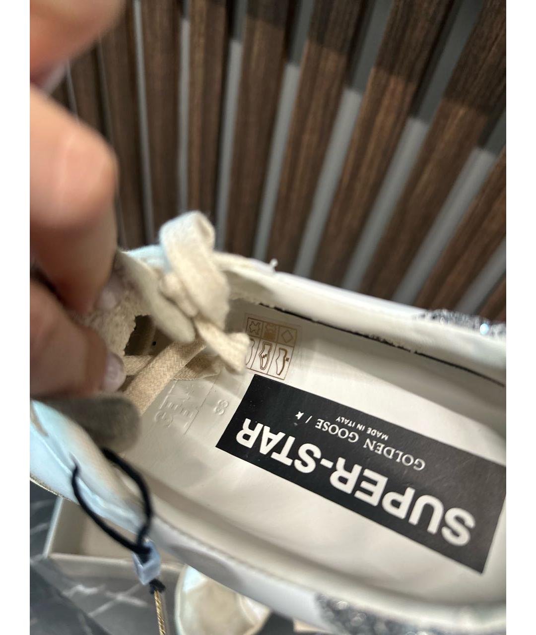 GOLDEN GOOSE DELUXE BRAND Белые кожаные кеды, фото 5