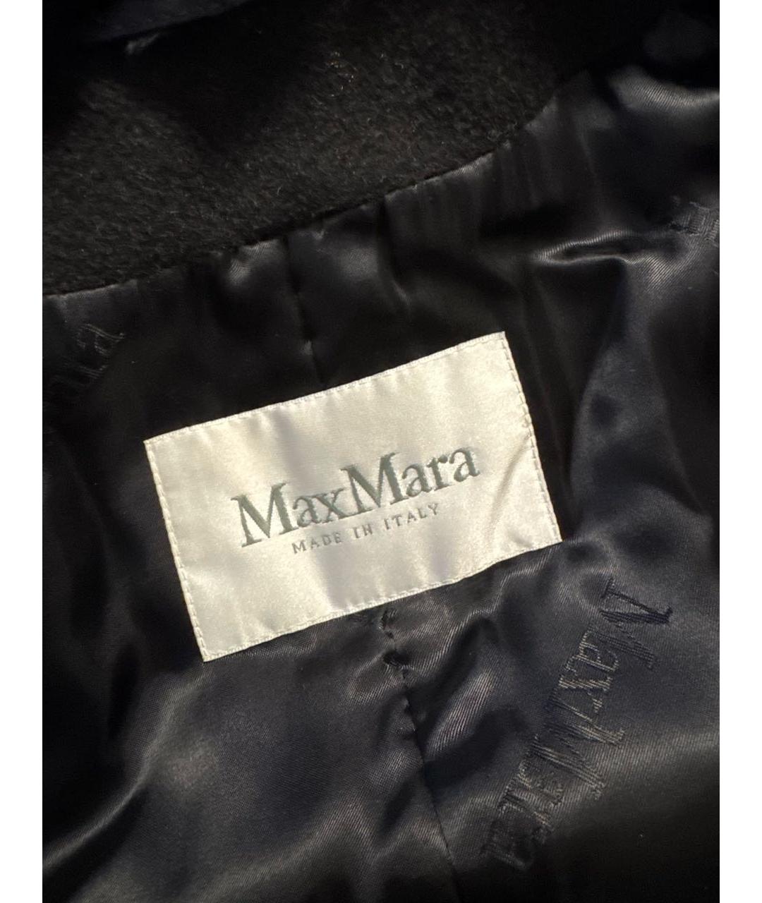 MAX MARA Черное шерстяное пальто, фото 8