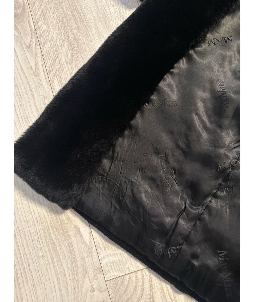 MAX MARA Черное шерстяное пальто, фото 7