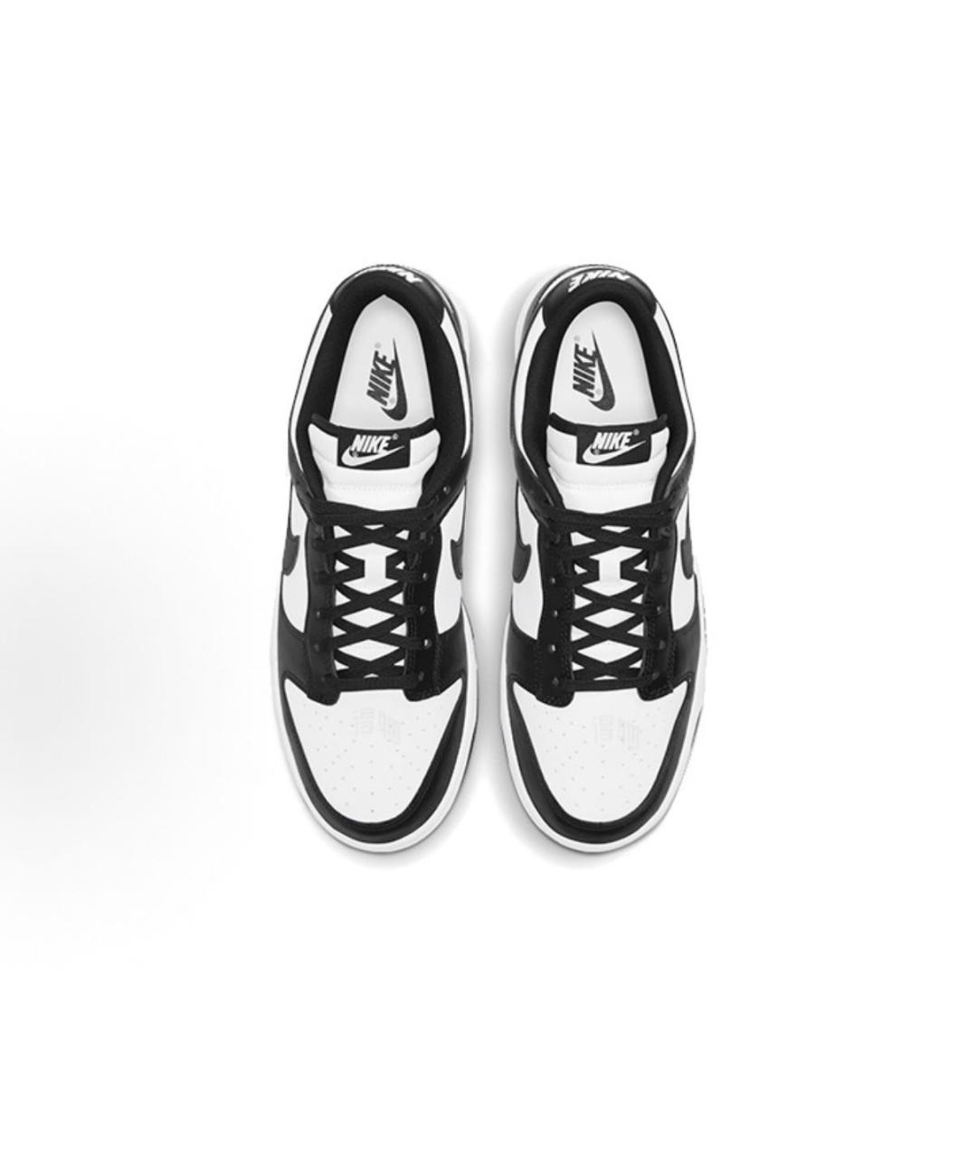 NIKE Черные кожаные низкие кроссовки / кеды, фото 3