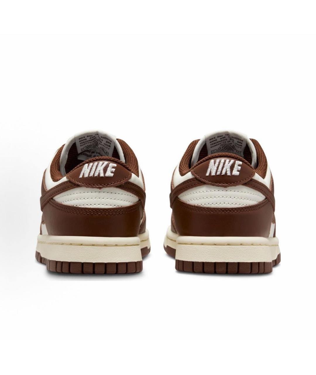 NIKE Коричневые кожаные кроссовки, фото 4