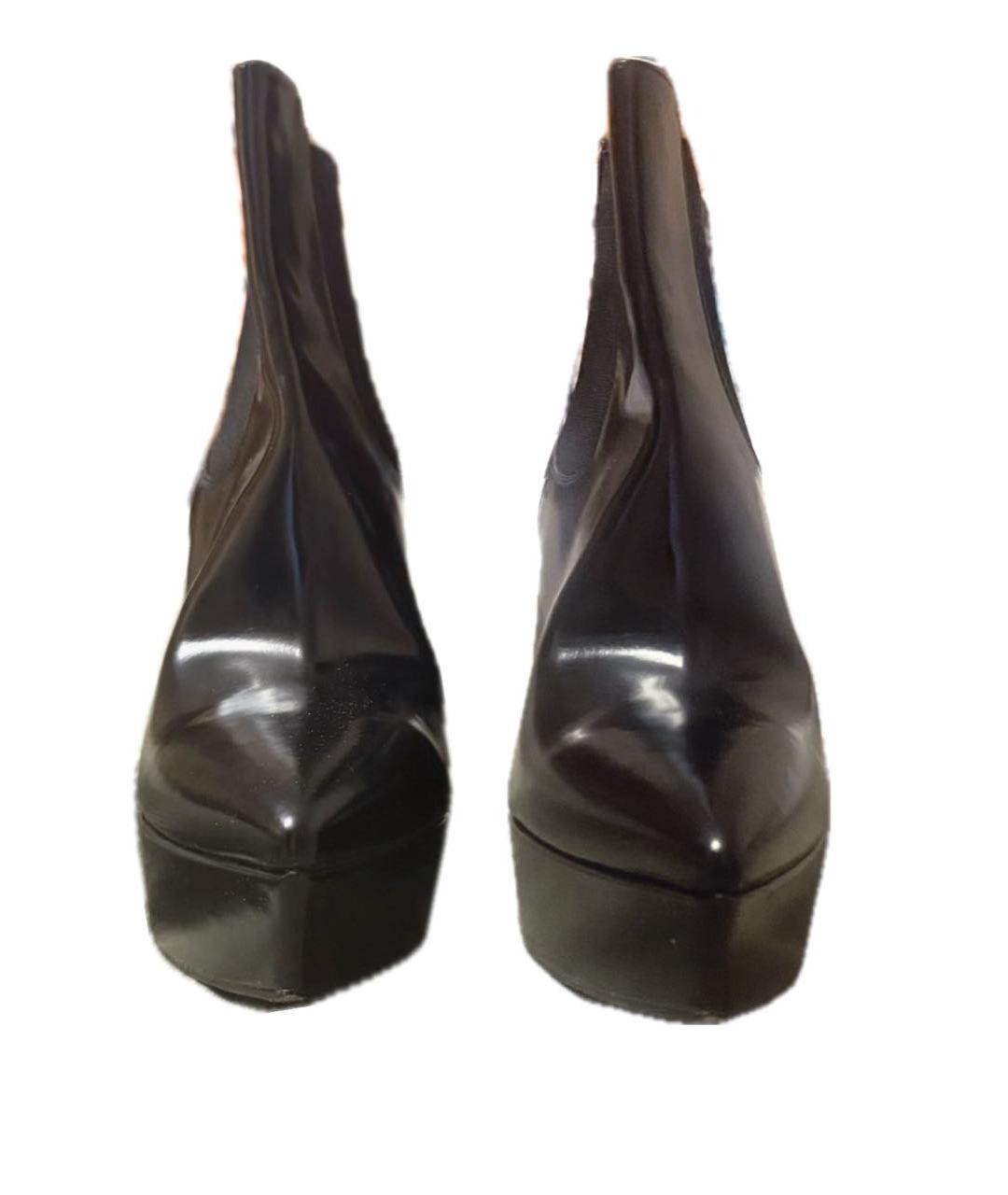 PRADA Черные кожаные ботильоны, фото 2