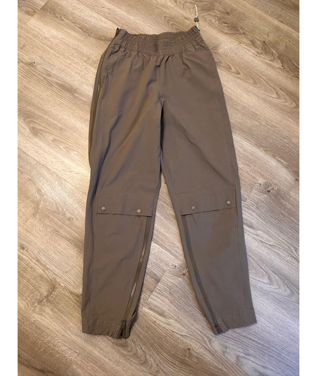 ADIDAS BY STELLA MCCARTNEY Коричневые полиэстеровые спортивные брюки и шорты, фото 5