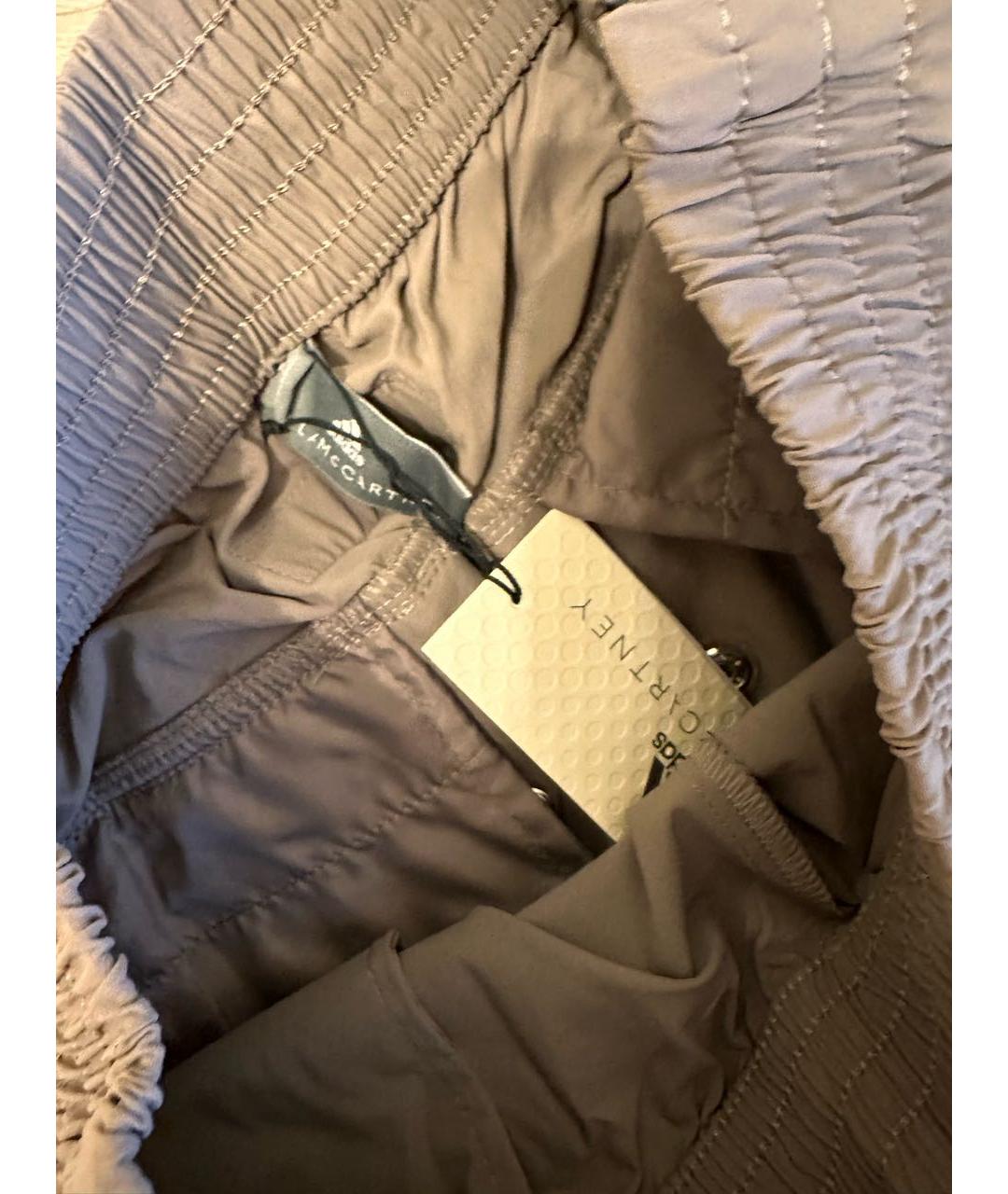 ADIDAS BY STELLA MCCARTNEY Коричневые полиэстеровые спортивные брюки и шорты, фото 2