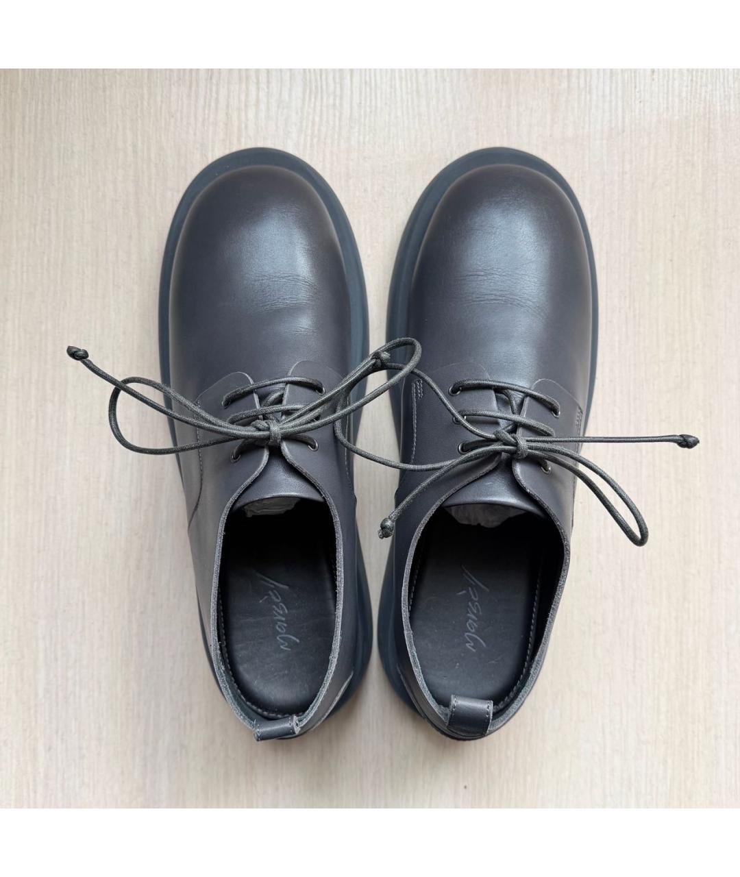 MARSELL Серые кожаные брогги и оксфорды, фото 5