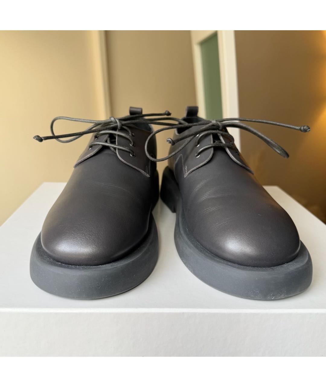 MARSELL Серые кожаные брогги и оксфорды, фото 3