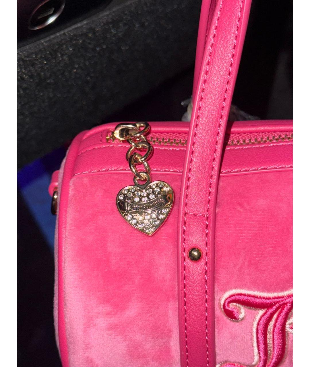 JUICY COUTURE Розовая сумка с короткими ручками, фото 2