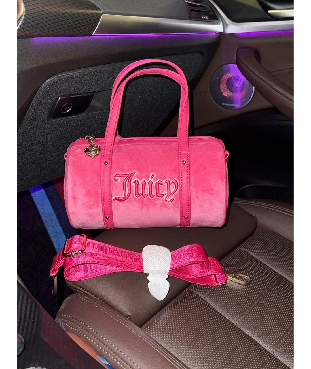 JUICY COUTURE Розовая сумка с короткими ручками, фото 3