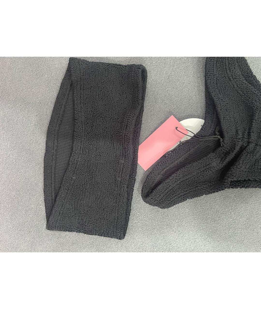 HUNZA G Черный полиамидовый купальник, фото 3