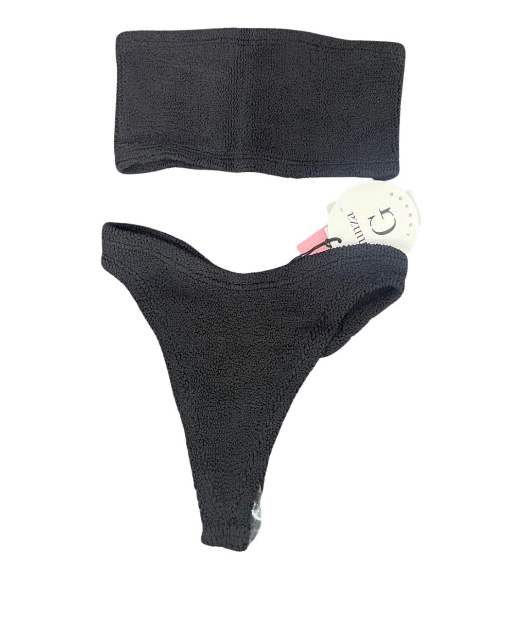 HUNZA G Черный полиамидовый купальник, фото 1