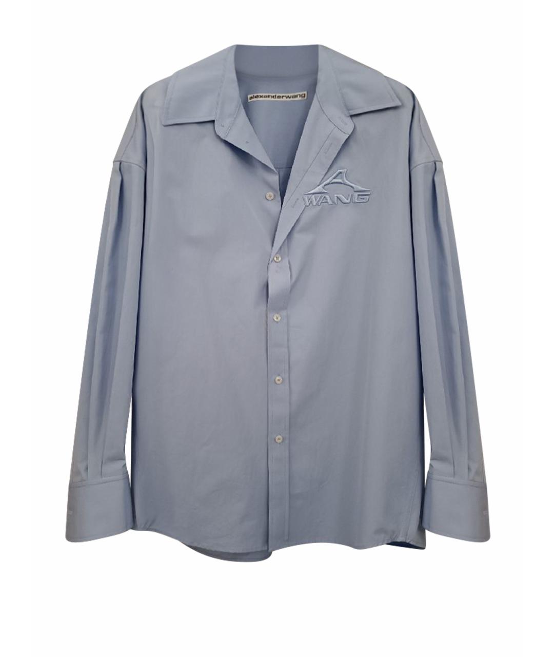 ALEXANDER WANG Голубая хлопковая рубашка, фото 1