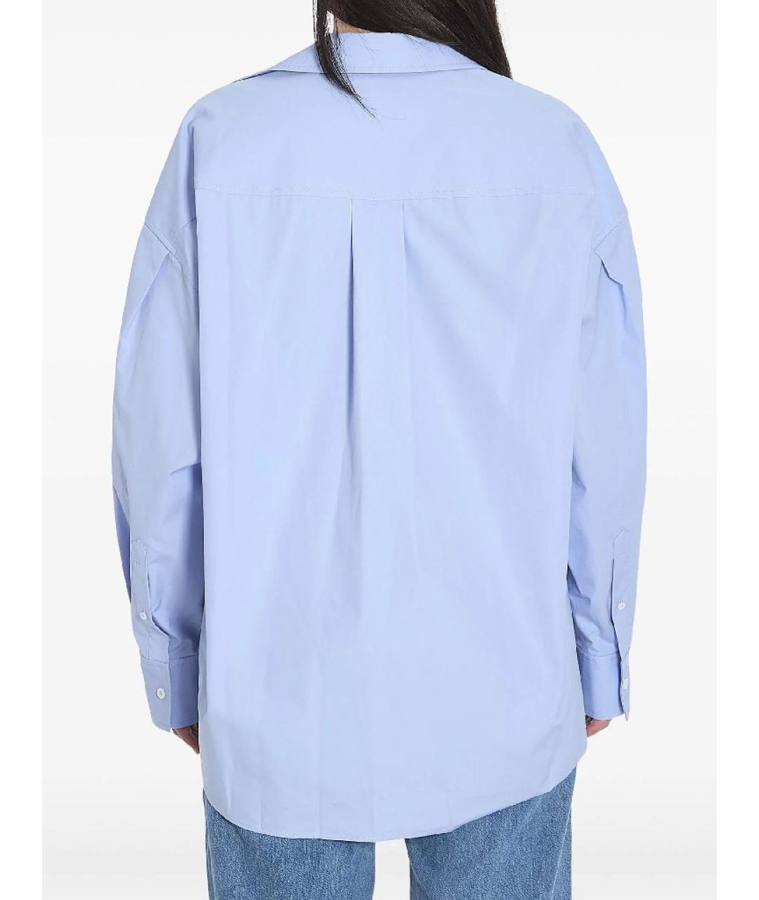 ALEXANDER WANG Голубая хлопковая рубашка, фото 6