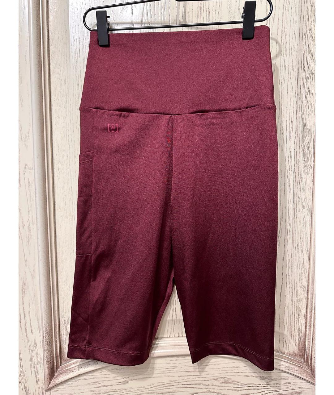 WOLFORD Бордовые полиэстеровые леггинсы и велосипедки, фото 4