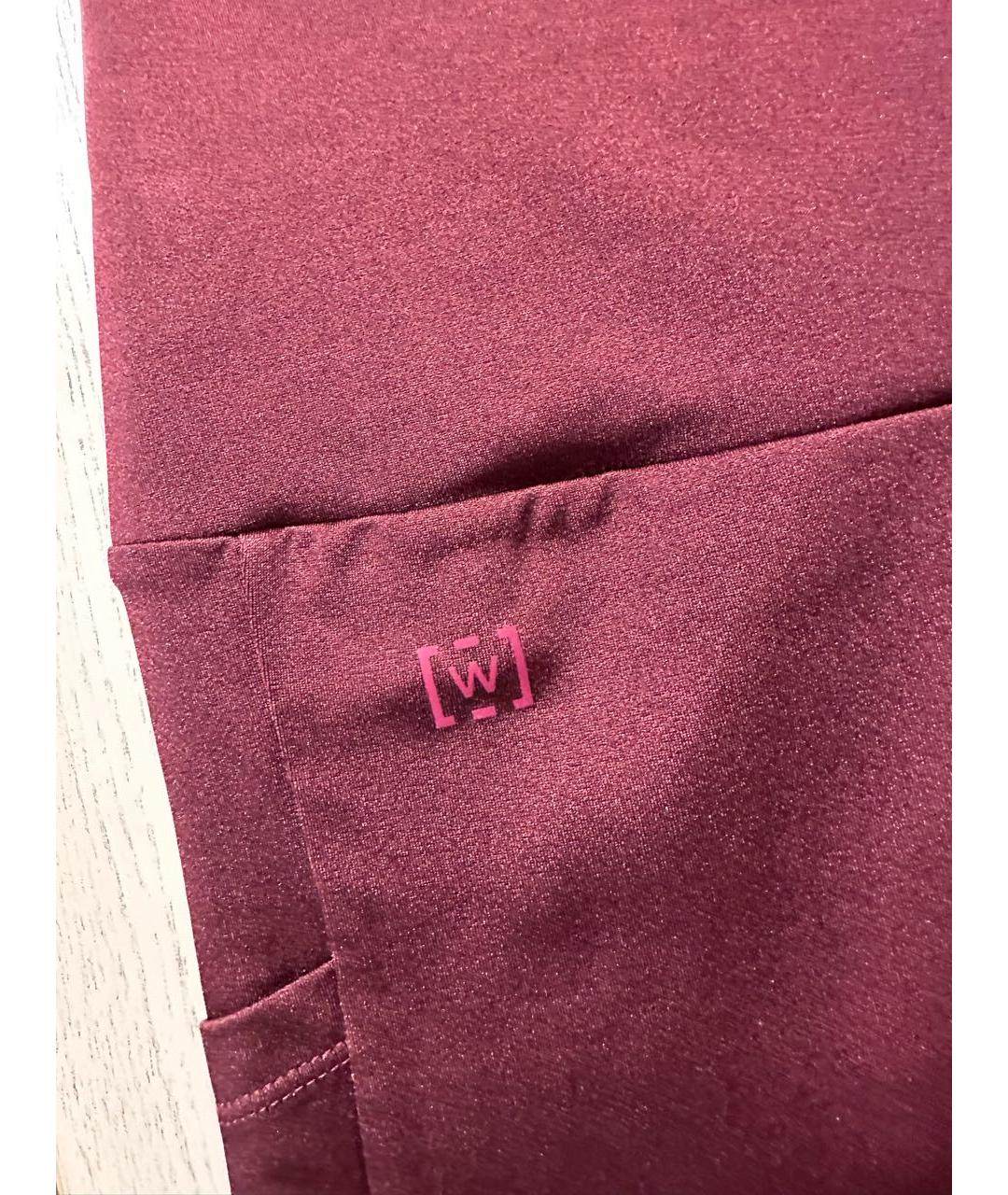 WOLFORD Бордовые полиэстеровые леггинсы и велосипедки, фото 2