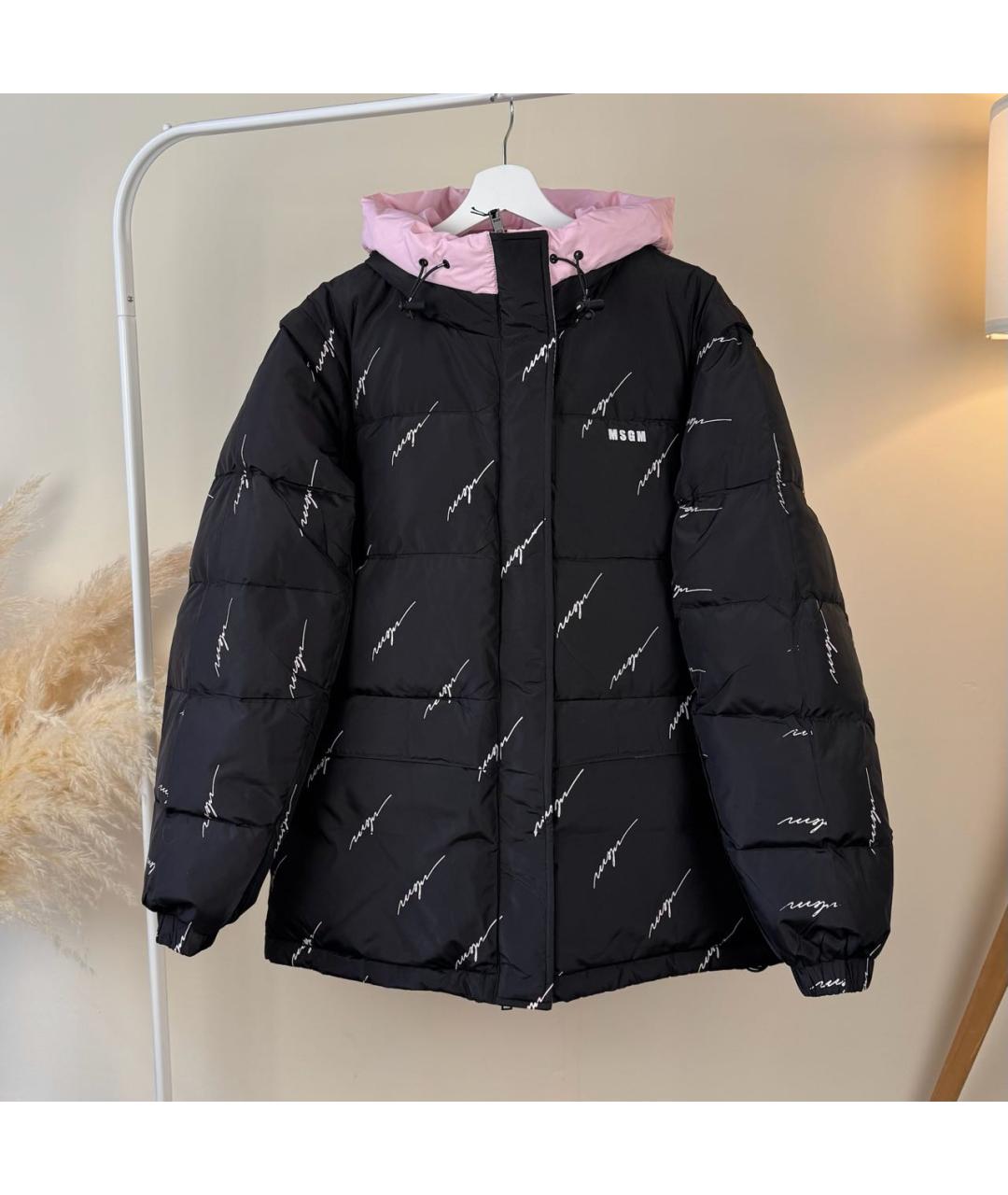 MSGM Черный пуховик, фото 9