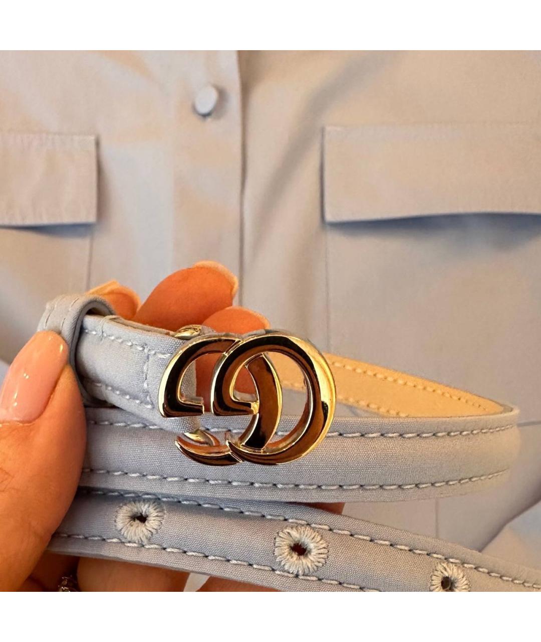 GUCCI Голубой хлопковый комбинезон, фото 8