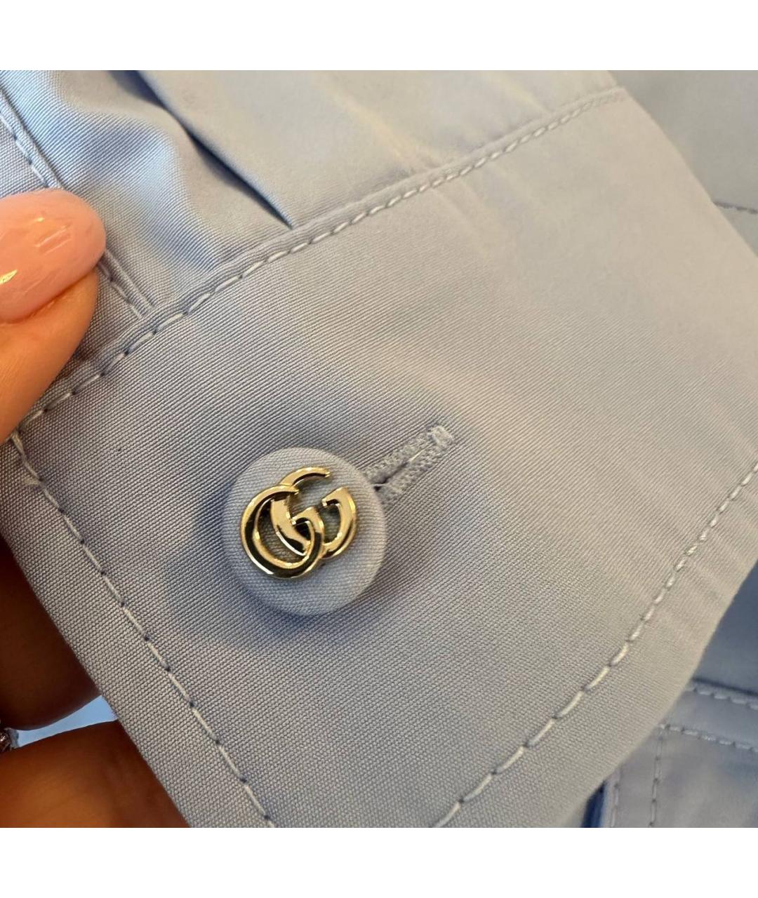 GUCCI Голубой хлопковый комбинезон, фото 7