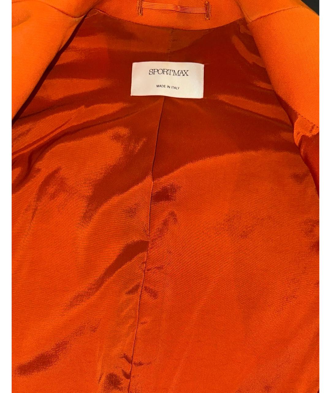 SPORTMAX Оранжевый хлопковый жилет, фото 3