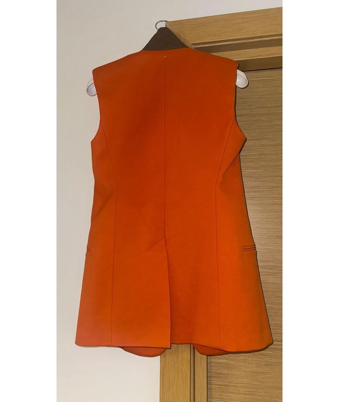 SPORTMAX Оранжевый хлопковый жилет, фото 2