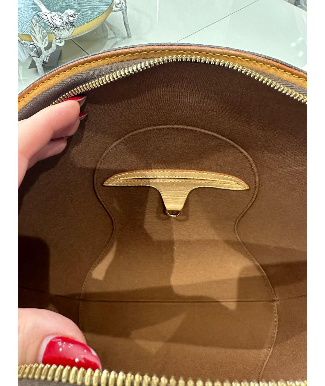 LOUIS VUITTON Коричневая сумка с короткими ручками, фото 4