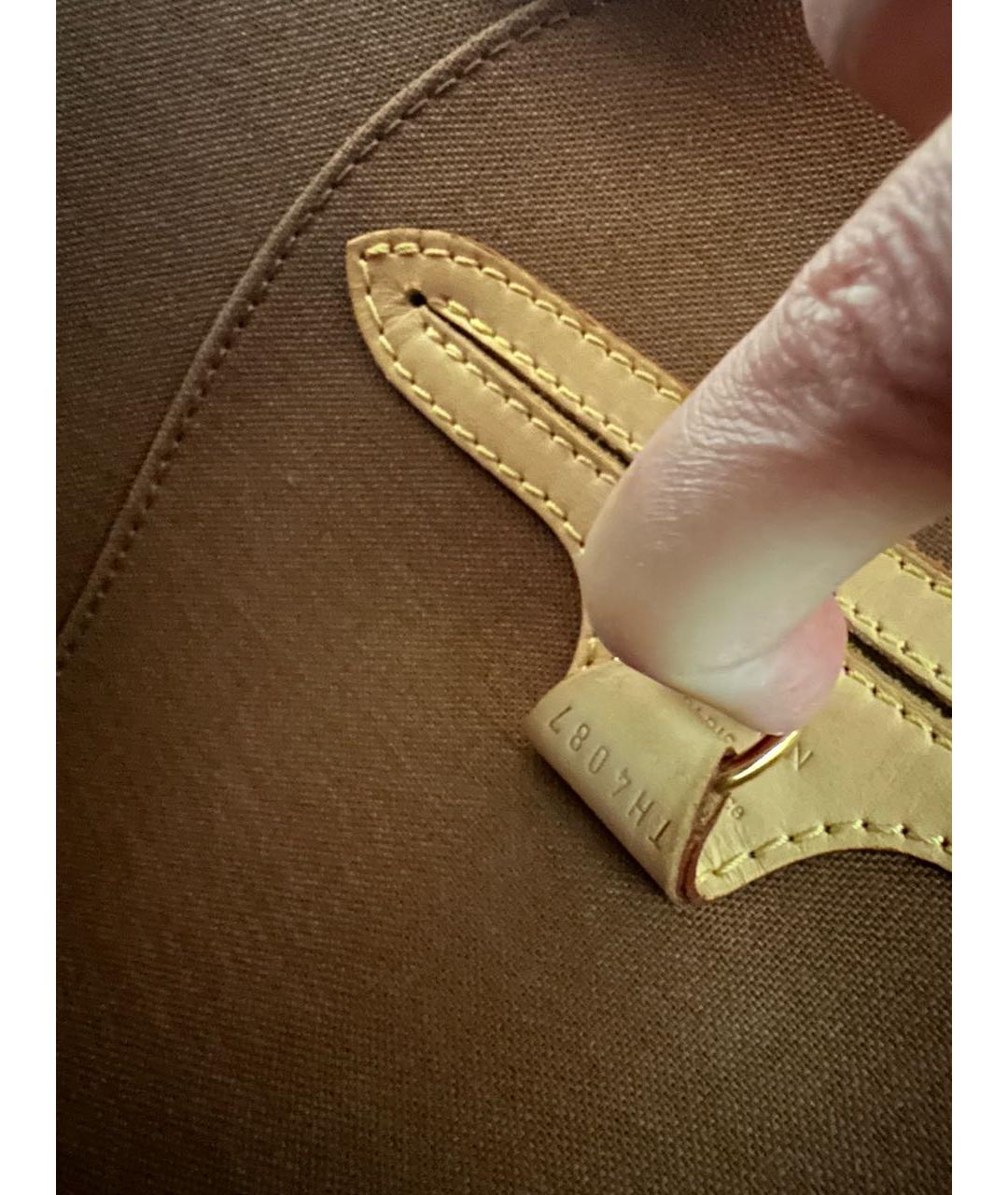 LOUIS VUITTON Коричневая сумка с короткими ручками, фото 6