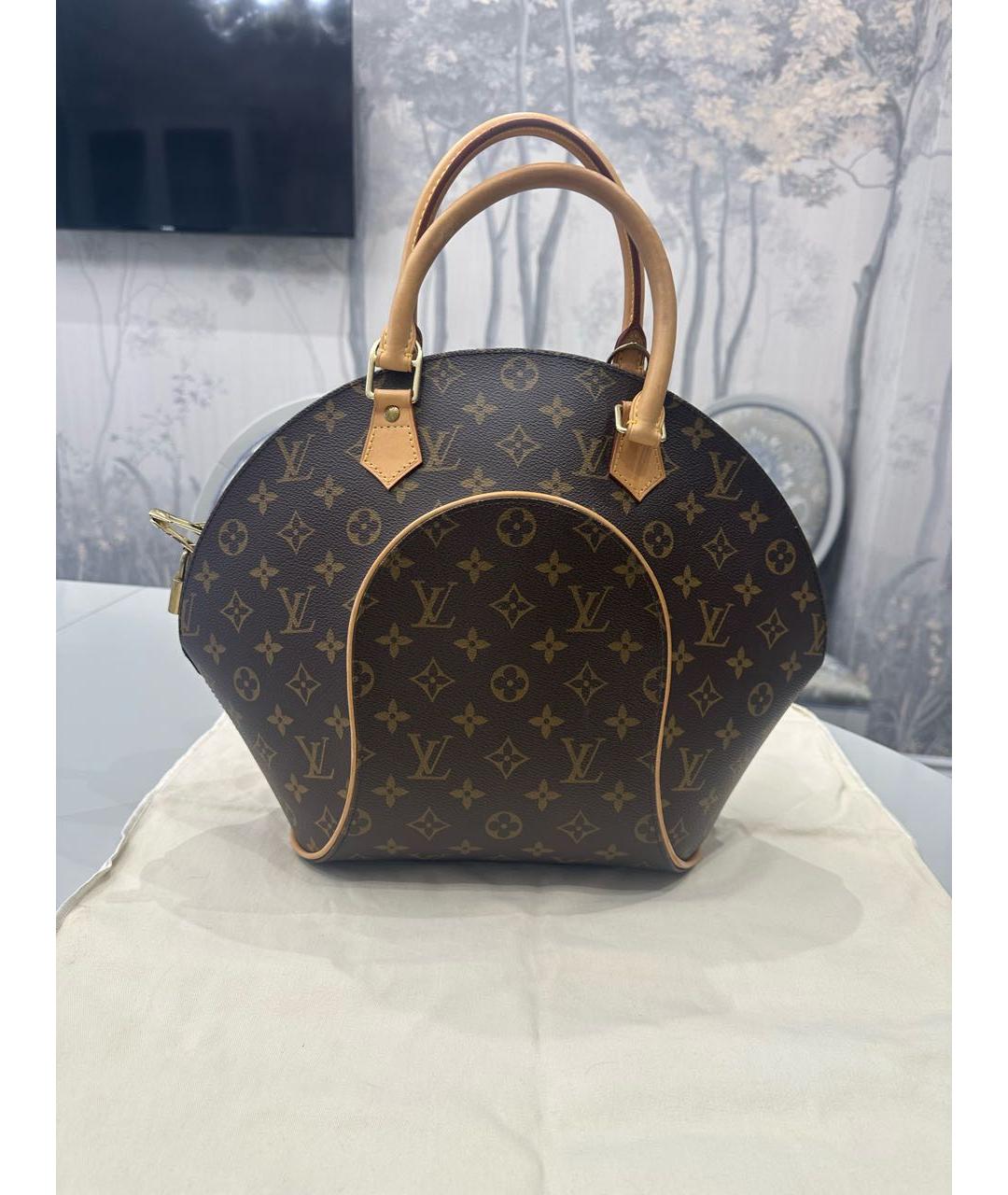LOUIS VUITTON Коричневая сумка с короткими ручками, фото 7