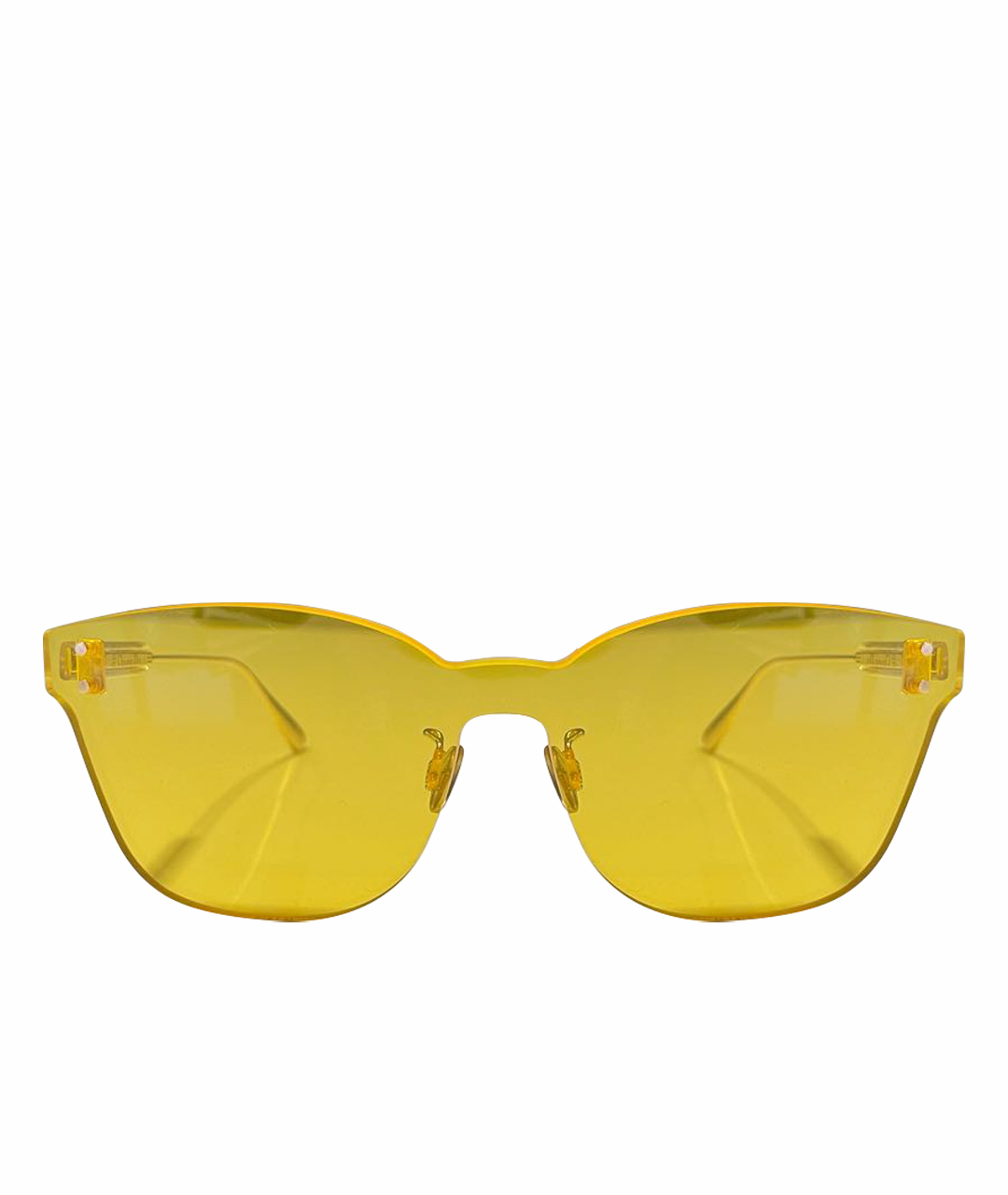 CHRISTIAN DIOR PRE-OWNED Желтые солнцезащитные очки, фото 1