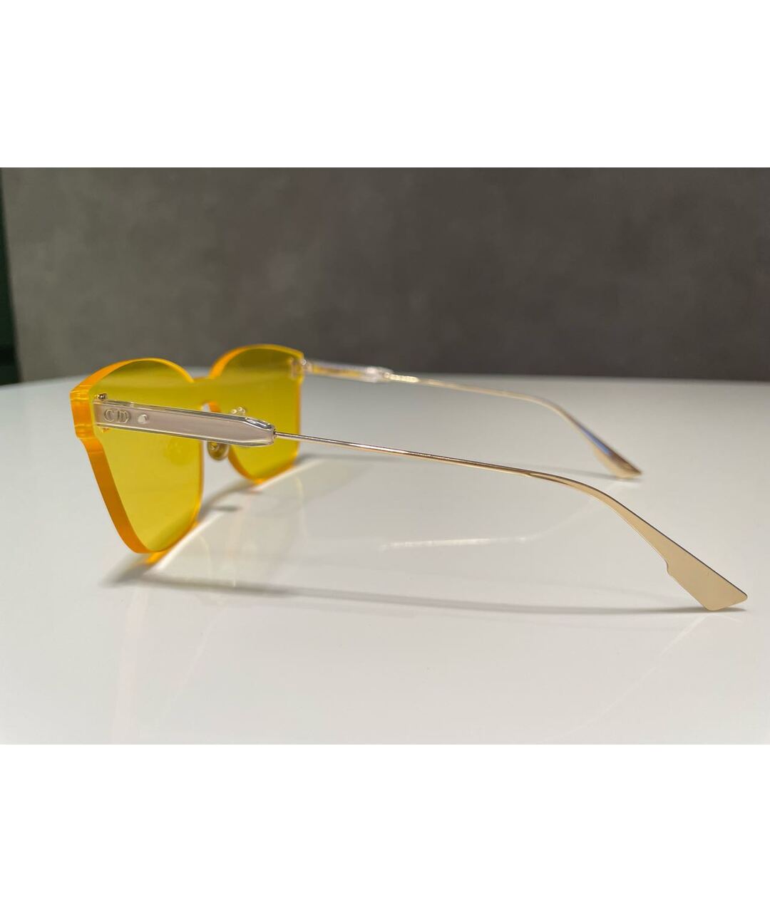 CHRISTIAN DIOR PRE-OWNED Желтые солнцезащитные очки, фото 5