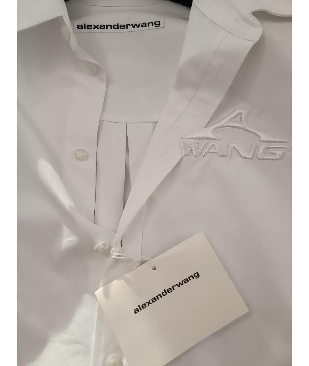 ALEXANDER WANG Белая хлопковая рубашка, фото 3