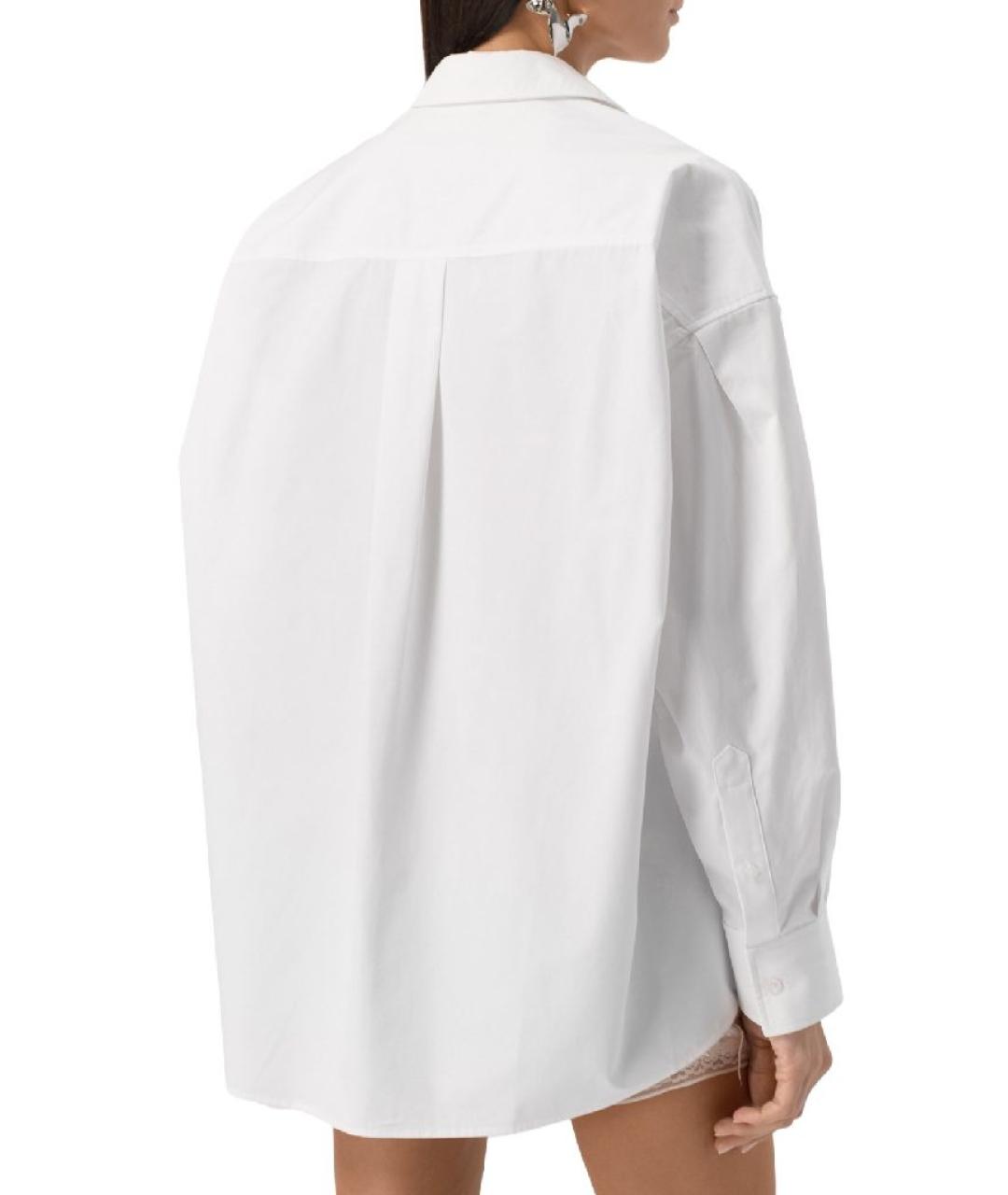 ALEXANDER WANG Белая хлопковая рубашка, фото 7